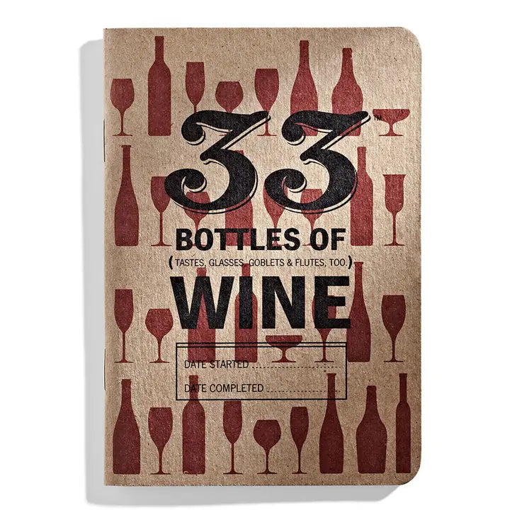 33 Bottles of Wine Tasting Notebook