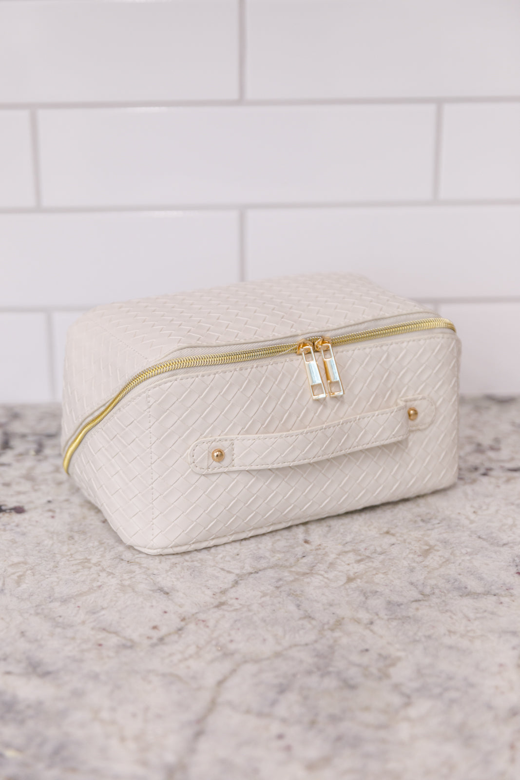 New Dawn Large Capacity Cosmetic Bag in White